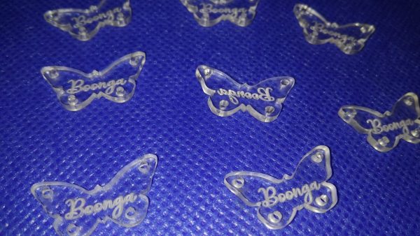 Tag Acrylic Clear Clear Design