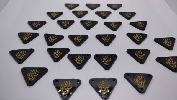 Tag Acrylic Solid Black Infill