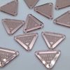 Tag Acrylic Rose Gold Mirror Clear Design
